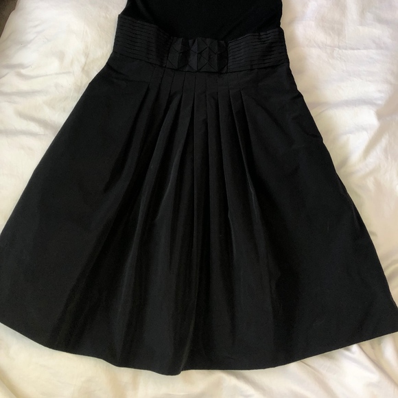BCBG Black A-line dress with crinoline (Size 6) - Picture 3 of 5